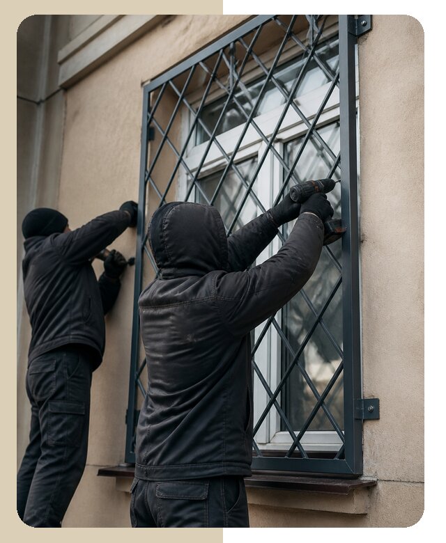 Установка антивандальных решеток на окна в Конаково